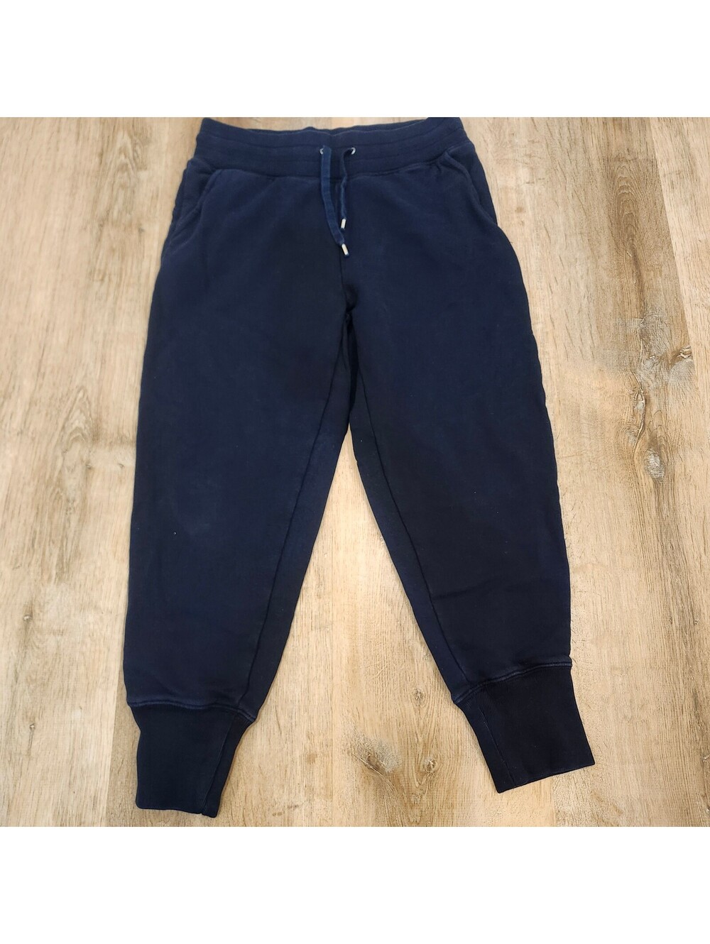 Lauren Ralph Lauren Womens Small Navy Jogger Sweatpants Drawstring Logo